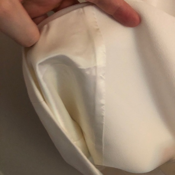 Zara White Button Down Tuxedo Halter Mini Dress - Picture 7 of 10